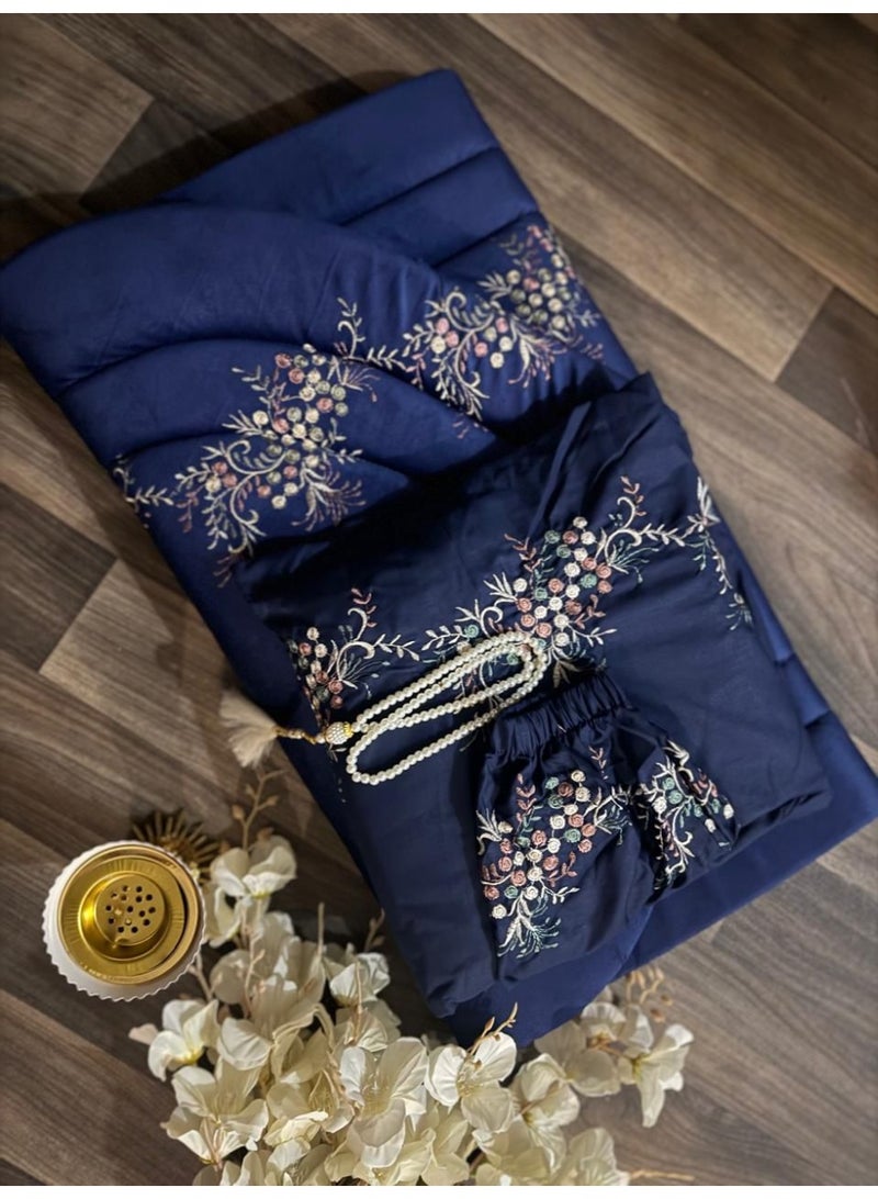 Women's Prayer Rug Set with Sheet Mat Prayer Beads and Censer Burner